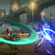 A screenshot of two characters fighting as seen in the League fighting game.